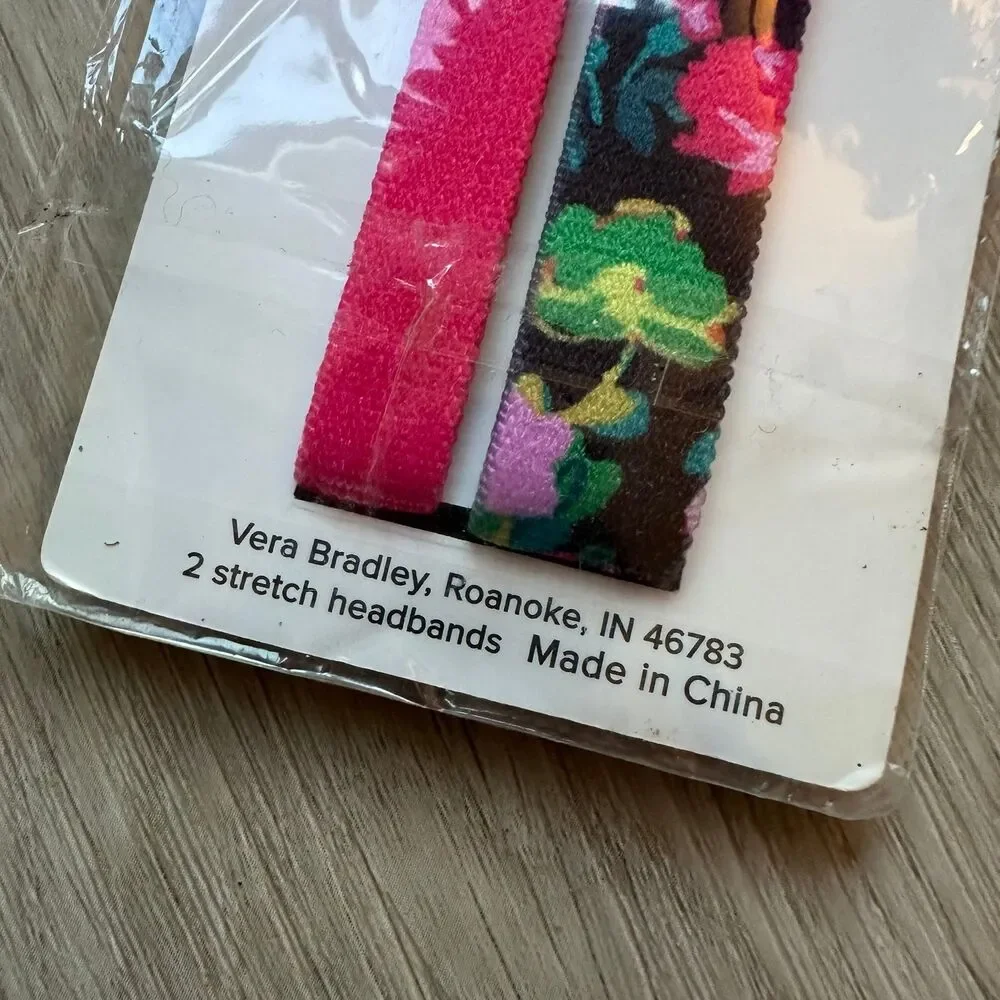 Vera Bradley Stretch Headband Set Hilo Meadow Pattern NEW in Package NWT